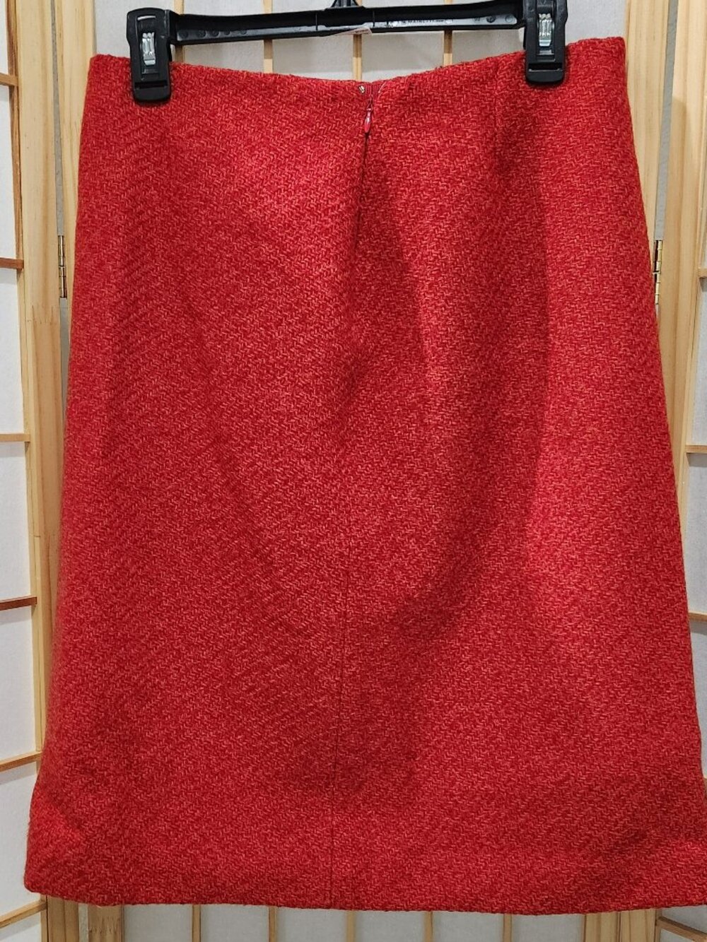 KORS Michael Kors Womens Classic Wool Skirt Red Sz 10 - Picture 4 of 8